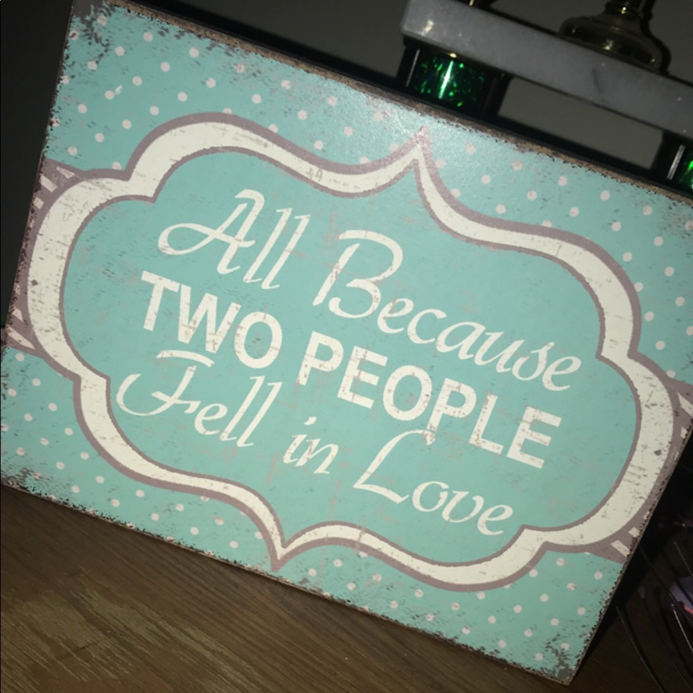 Wooden sign